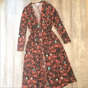 LuLaRoe Southwestern Sarah Cardigan Duster Small